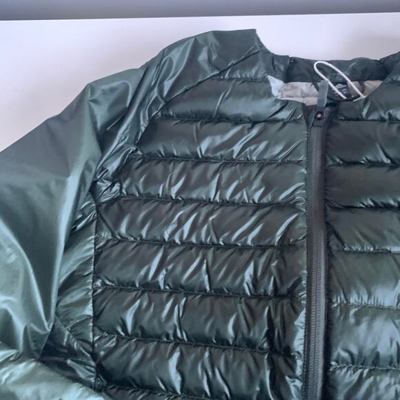 Adidas Womens XS Terrex Hike Bomber Down Puffer Jacket Legend Earth GD1154 - Picture 11 of 13